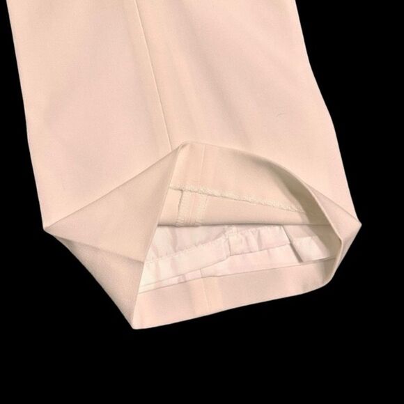 Calvin Klein Wide leg fully lined high waist tailored ivory trousers size 10 - Picture 7 of 14